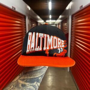 Baltimore Orioles Youth Snapback Black MLB Hat OSFM